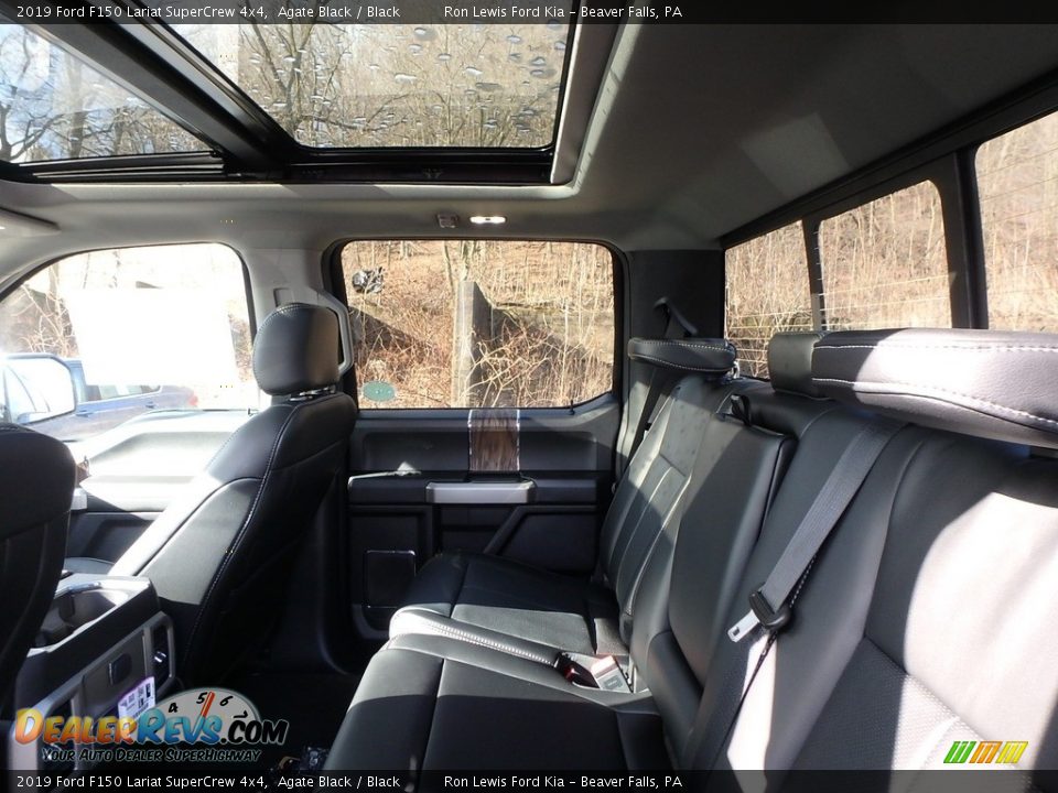 2019 Ford F150 Lariat SuperCrew 4x4 Agate Black / Black Photo #11