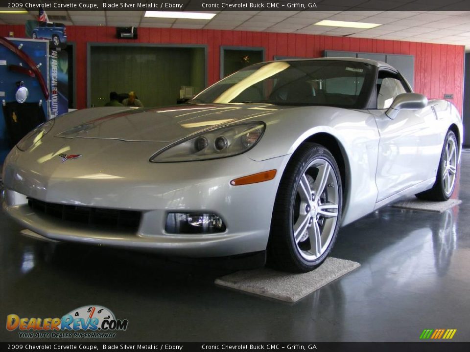 2009 Chevrolet Corvette Coupe Blade Silver Metallic / Ebony Photo #1