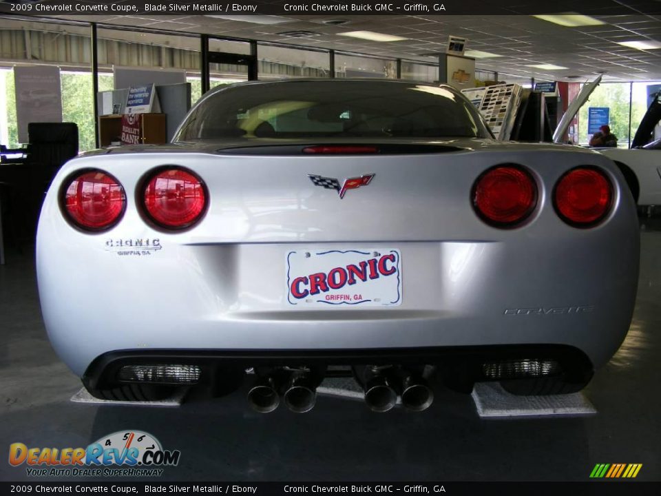 2009 Chevrolet Corvette Coupe Blade Silver Metallic / Ebony Photo #3