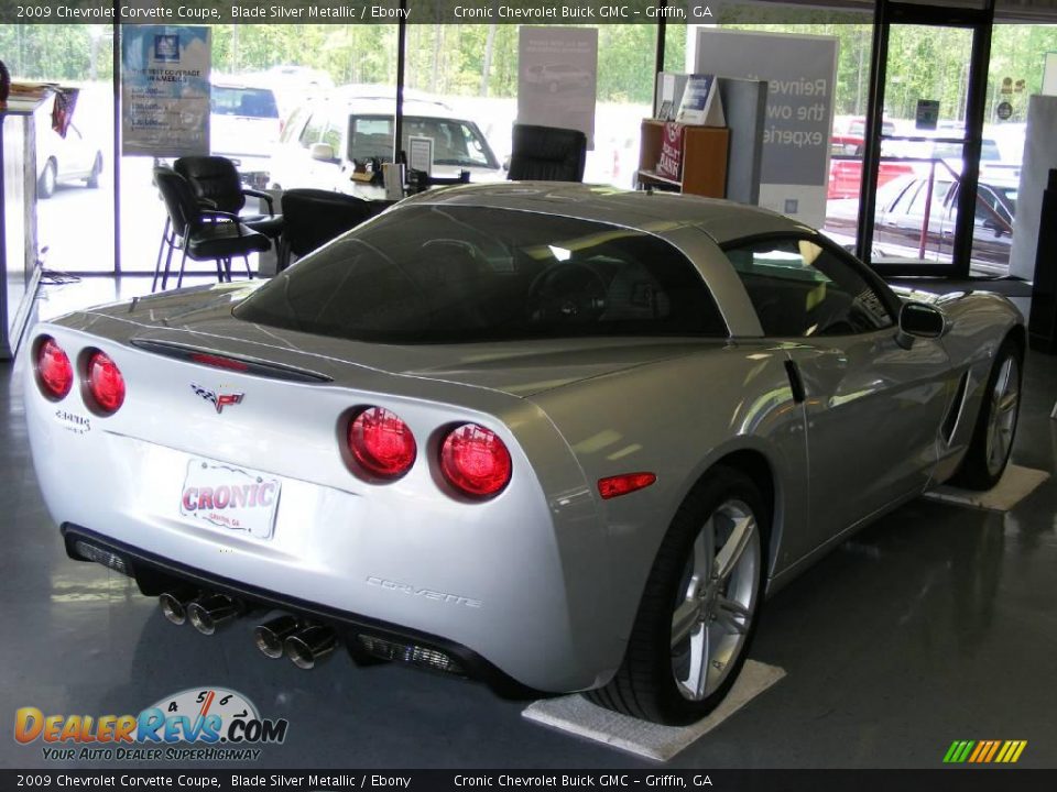 2009 Chevrolet Corvette Coupe Blade Silver Metallic / Ebony Photo #4