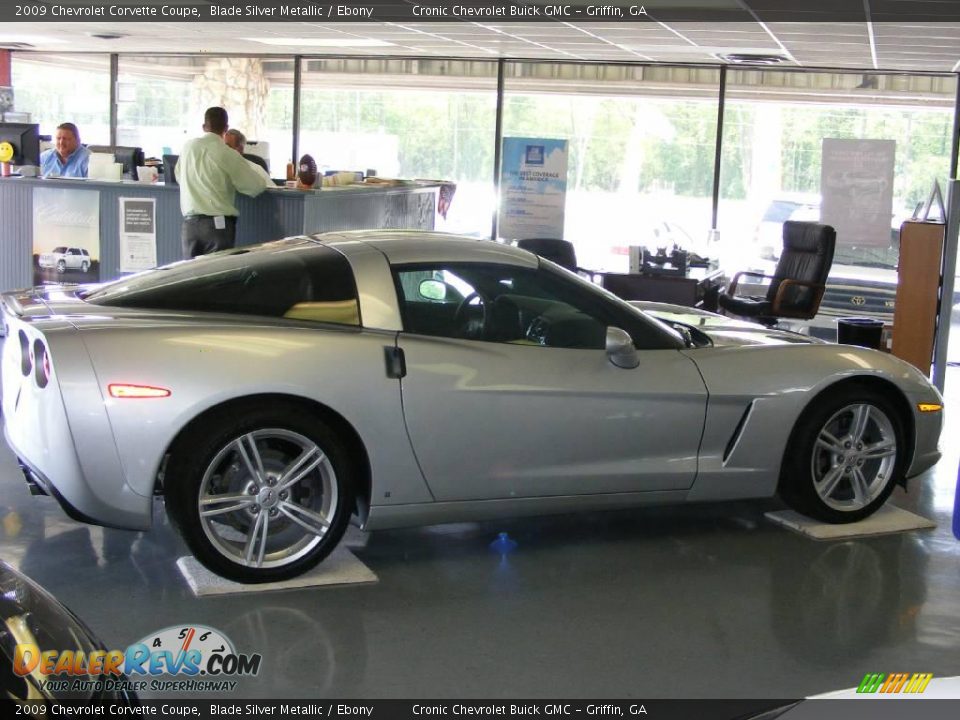 2009 Chevrolet Corvette Coupe Blade Silver Metallic / Ebony Photo #5
