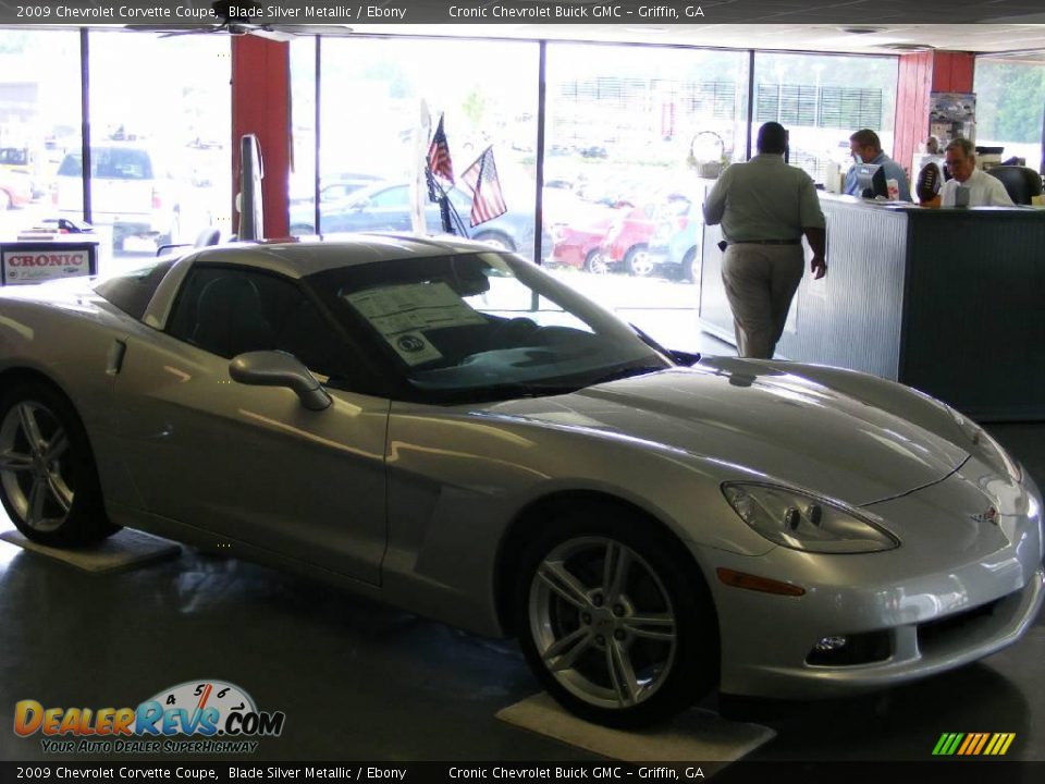 2009 Chevrolet Corvette Coupe Blade Silver Metallic / Ebony Photo #6