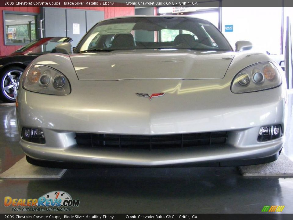 2009 Chevrolet Corvette Coupe Blade Silver Metallic / Ebony Photo #7