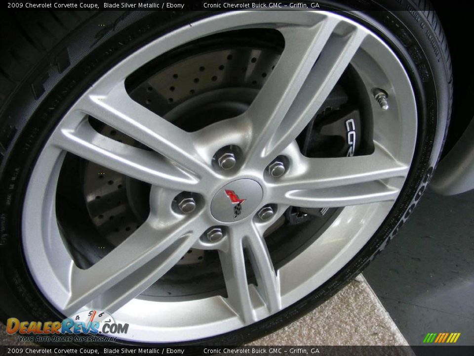 2009 Chevrolet Corvette Coupe Blade Silver Metallic / Ebony Photo #8