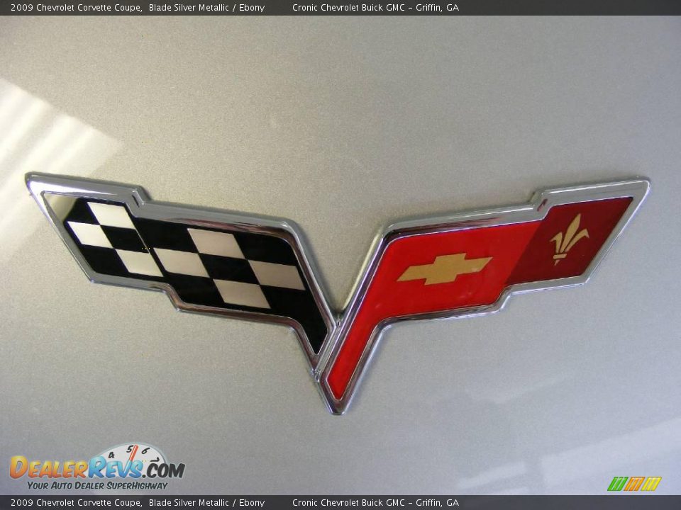 2009 Chevrolet Corvette Coupe Blade Silver Metallic / Ebony Photo #9