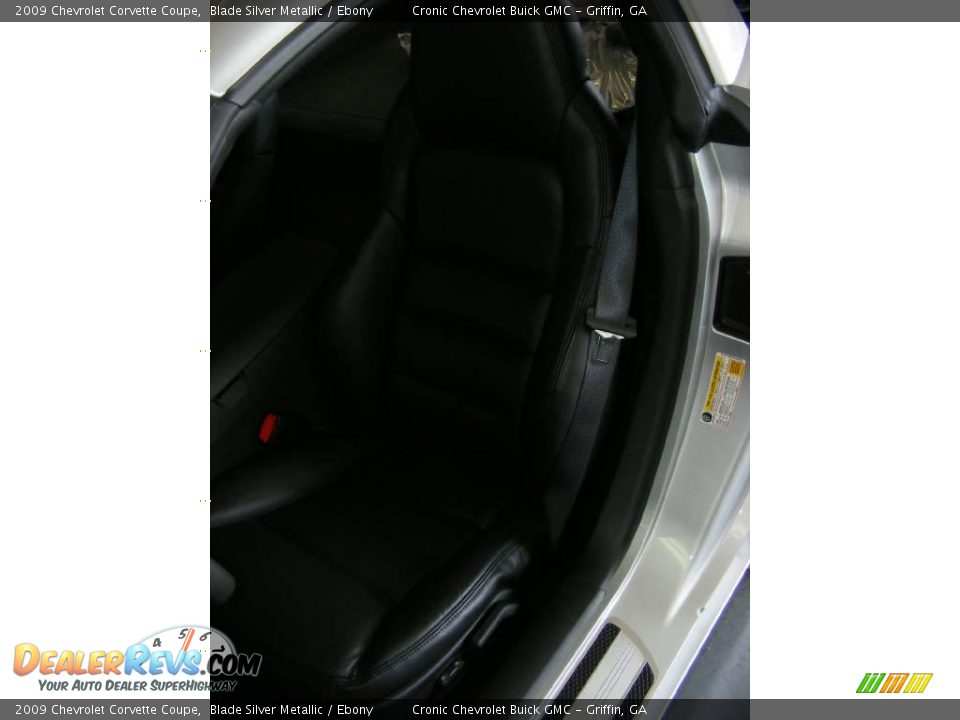 2009 Chevrolet Corvette Coupe Blade Silver Metallic / Ebony Photo #10