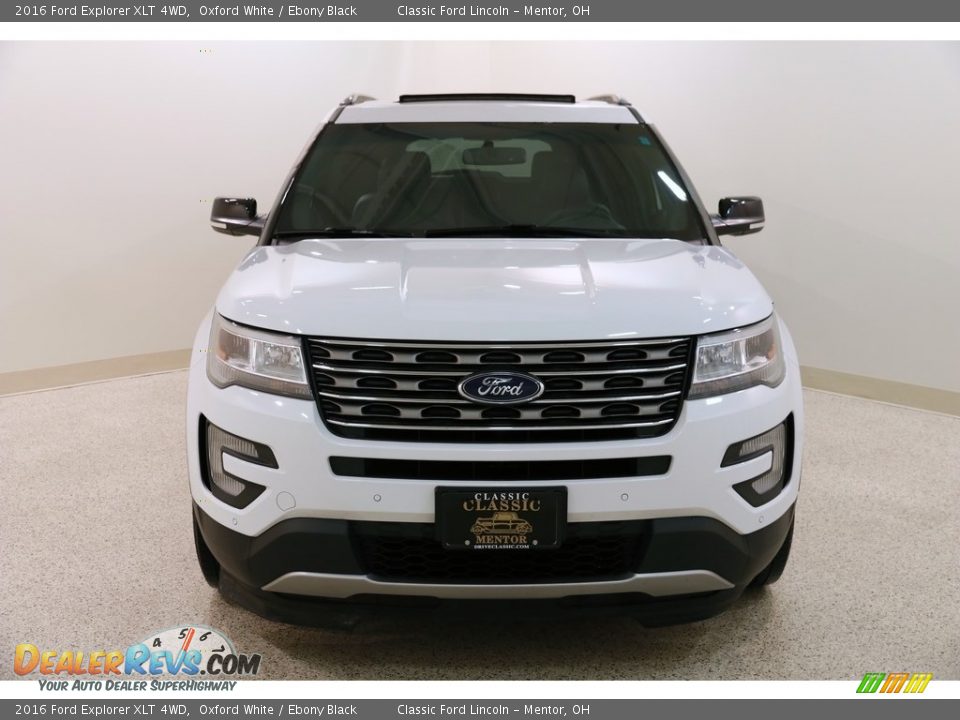 2016 Ford Explorer XLT 4WD Oxford White / Ebony Black Photo #2