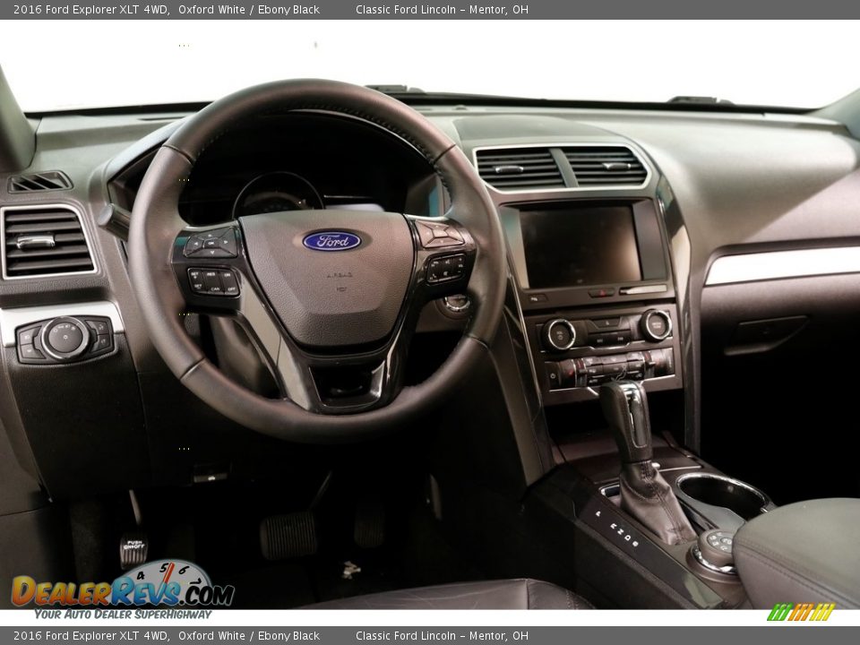 2016 Ford Explorer XLT 4WD Oxford White / Ebony Black Photo #6