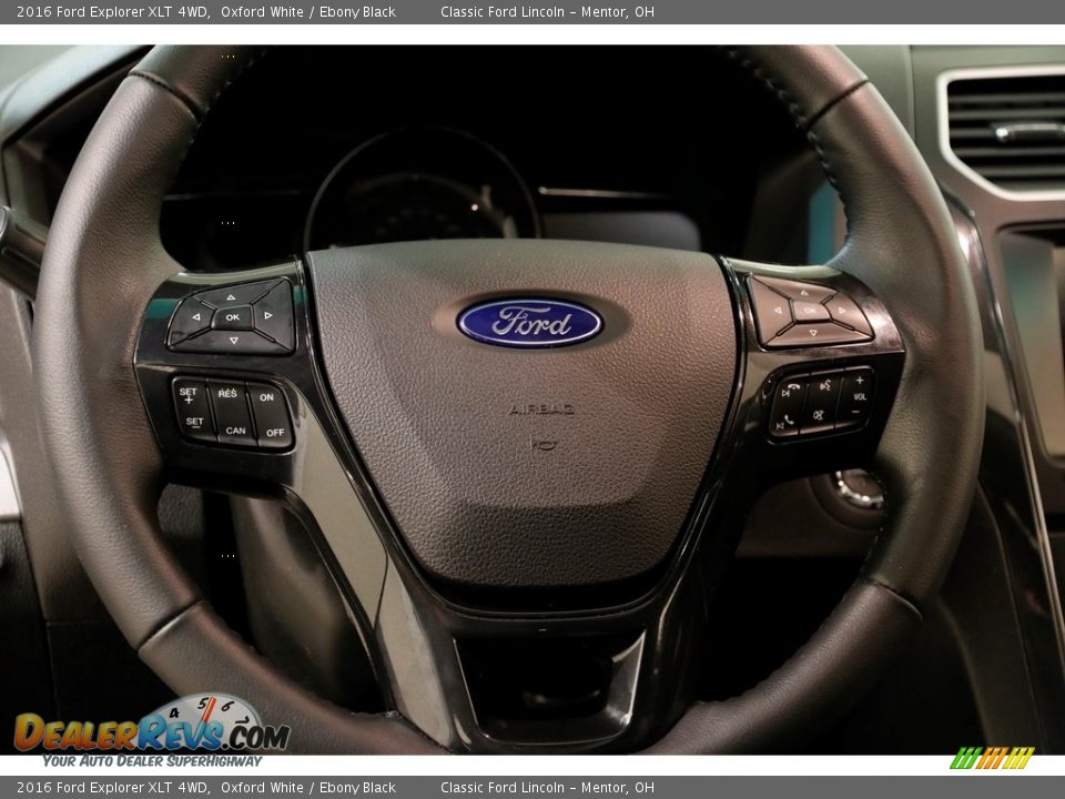 2016 Ford Explorer XLT 4WD Oxford White / Ebony Black Photo #7