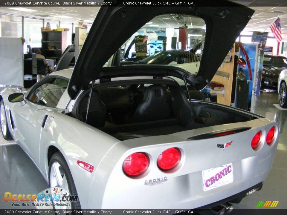 2009 Chevrolet Corvette Coupe Blade Silver Metallic / Ebony Photo #12