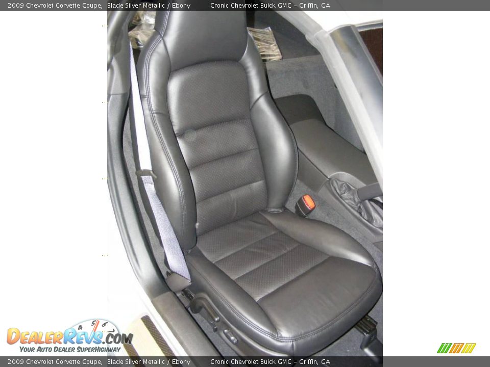 2009 Chevrolet Corvette Coupe Blade Silver Metallic / Ebony Photo #13