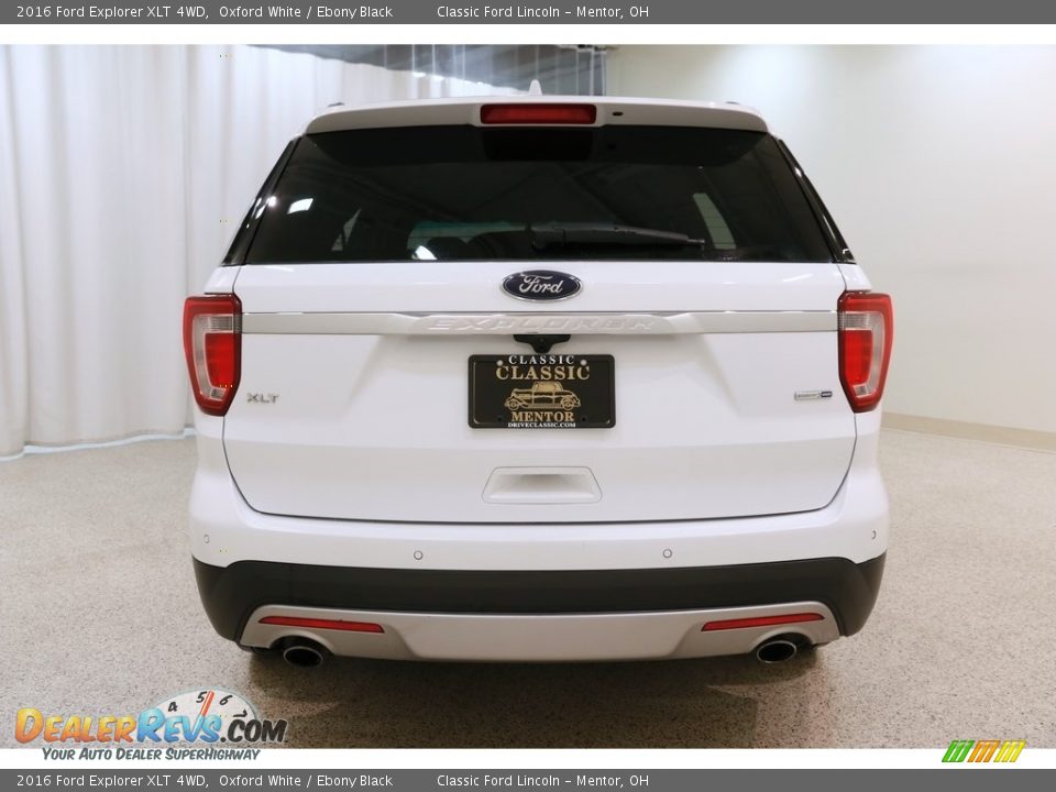 2016 Ford Explorer XLT 4WD Oxford White / Ebony Black Photo #22