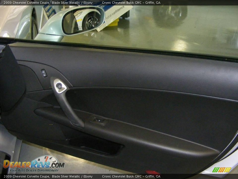 2009 Chevrolet Corvette Coupe Blade Silver Metallic / Ebony Photo #14