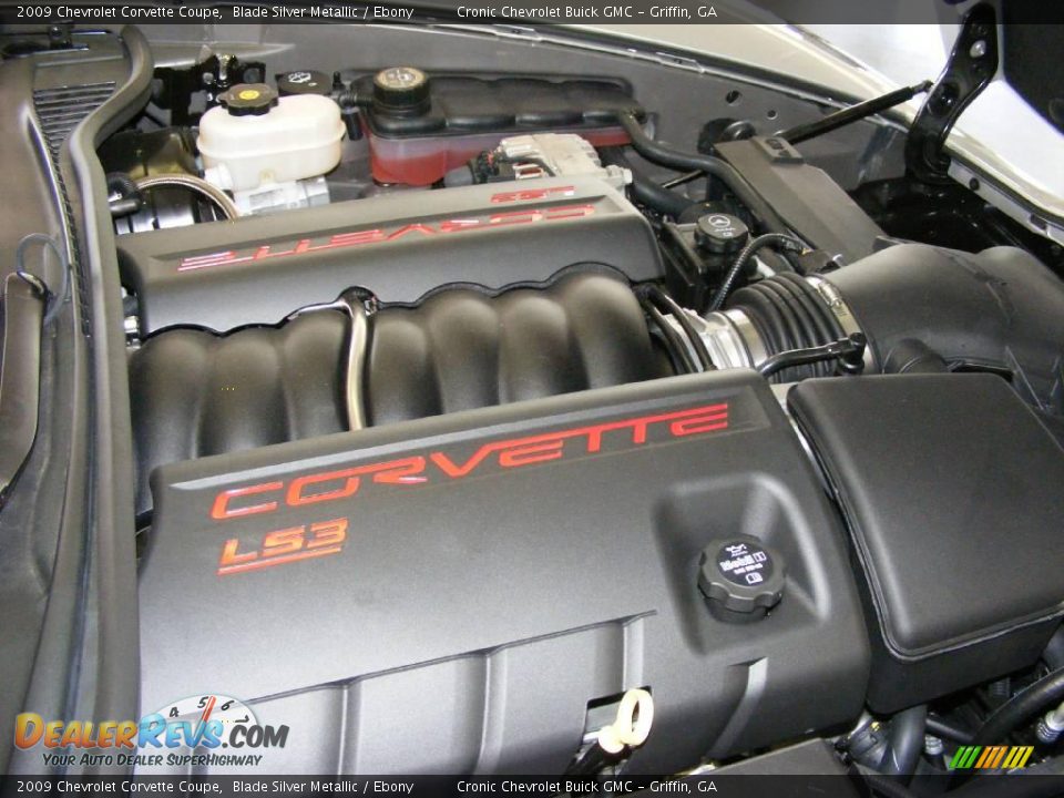 2009 Chevrolet Corvette Coupe Blade Silver Metallic / Ebony Photo #18