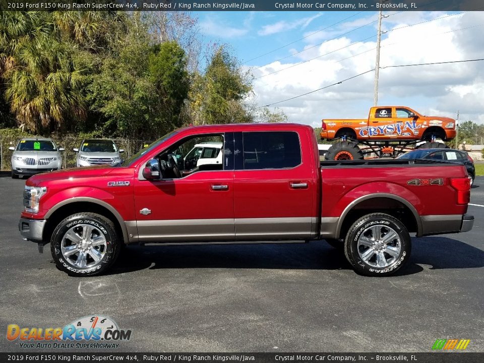 2019 Ford F150 King Ranch SuperCrew 4x4 Ruby Red / King Ranch Kingsville/Java Photo #2