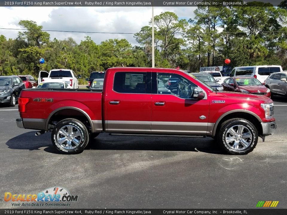 2019 Ford F150 King Ranch SuperCrew 4x4 Ruby Red / King Ranch Kingsville/Java Photo #6