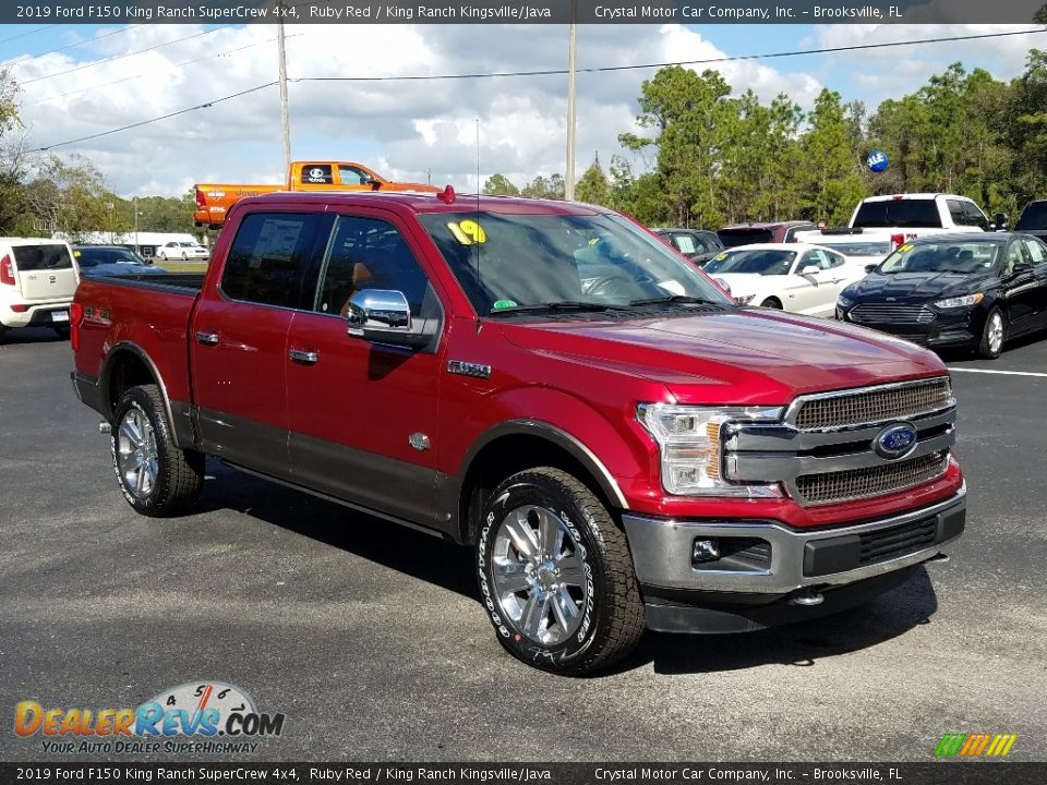 2019 Ford F150 King Ranch SuperCrew 4x4 Ruby Red / King Ranch Kingsville/Java Photo #7