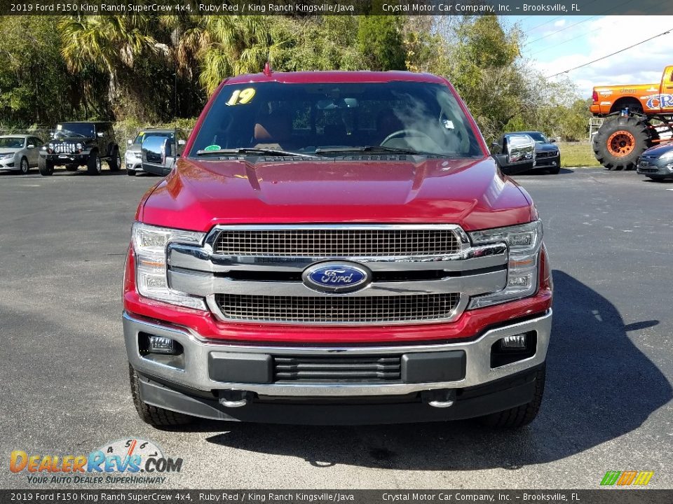 2019 Ford F150 King Ranch SuperCrew 4x4 Ruby Red / King Ranch Kingsville/Java Photo #8