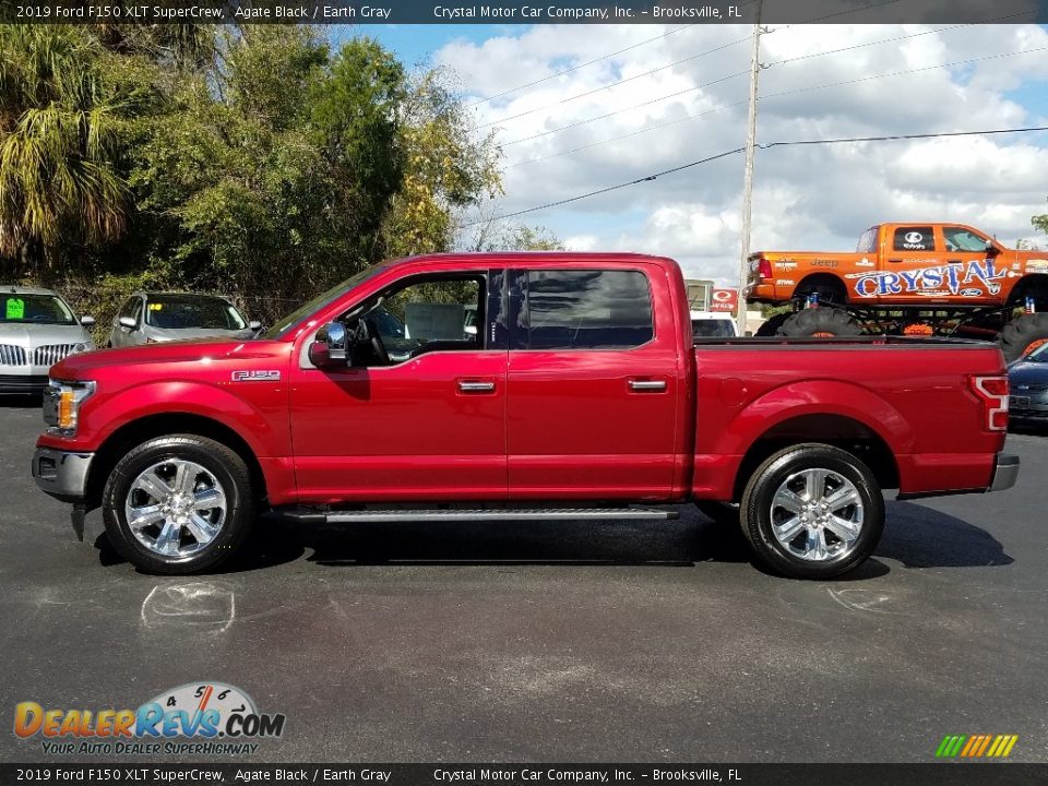 2019 Ford F150 XLT SuperCrew Agate Black / Earth Gray Photo #2