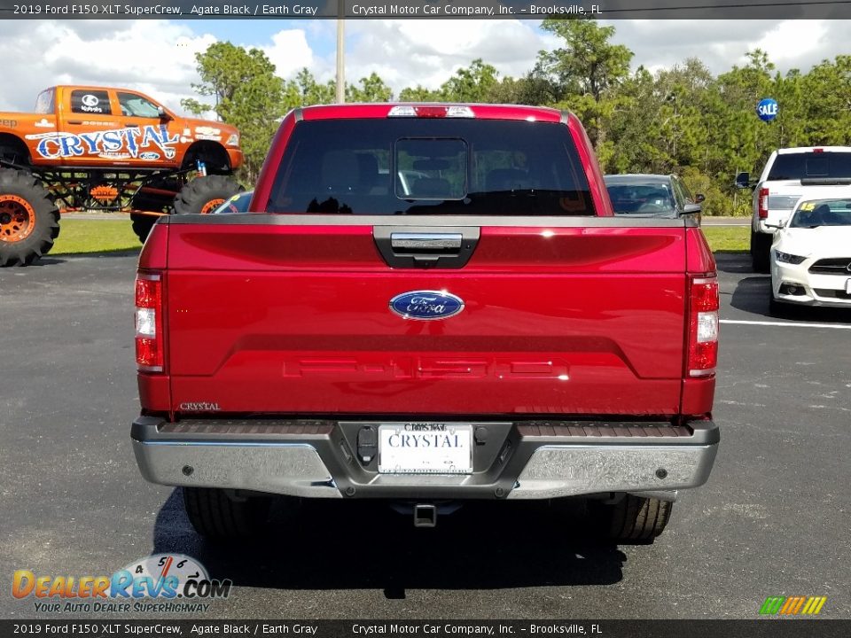 2019 Ford F150 XLT SuperCrew Agate Black / Earth Gray Photo #4