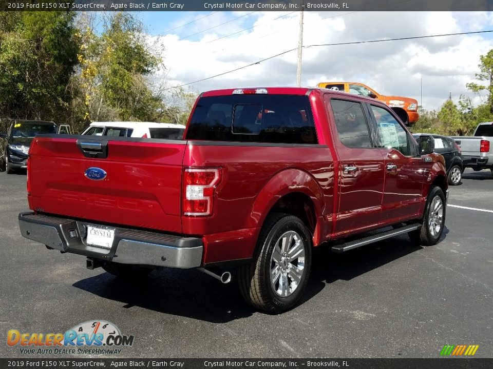 2019 Ford F150 XLT SuperCrew Agate Black / Earth Gray Photo #5