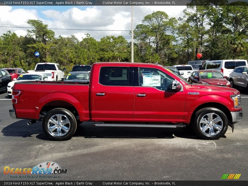 2019 Ford F150 XLT SuperCrew Agate Black / Earth Gray Photo #6
