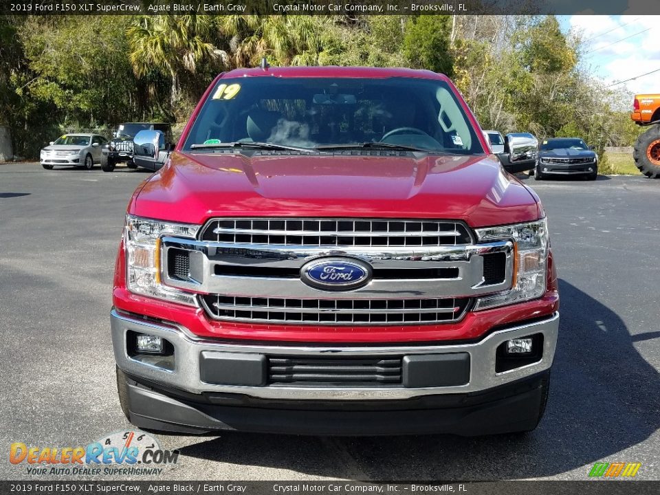 2019 Ford F150 XLT SuperCrew Agate Black / Earth Gray Photo #8