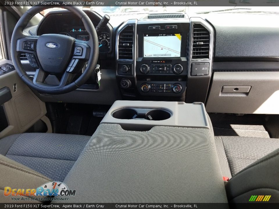 2019 Ford F150 XLT SuperCrew Agate Black / Earth Gray Photo #13