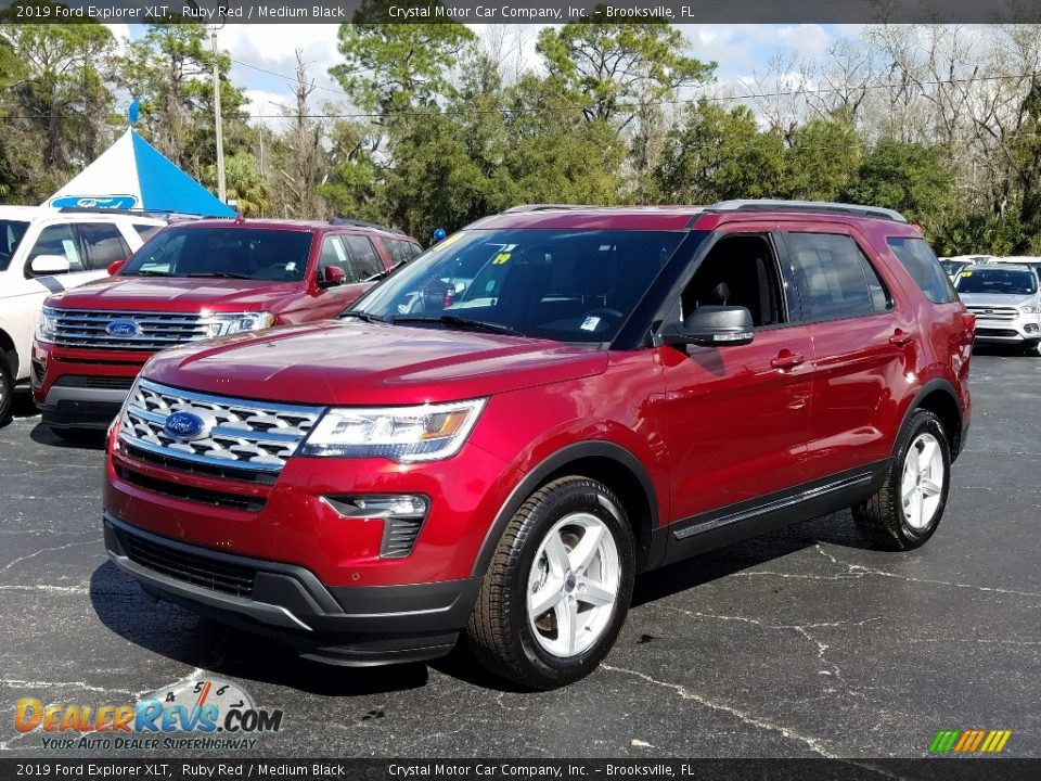 2019 Ford Explorer XLT Ruby Red / Medium Black Photo #1
