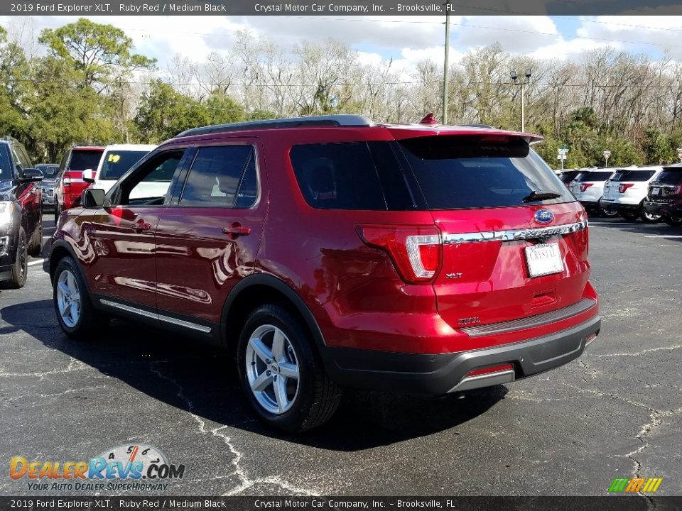 2019 Ford Explorer XLT Ruby Red / Medium Black Photo #3