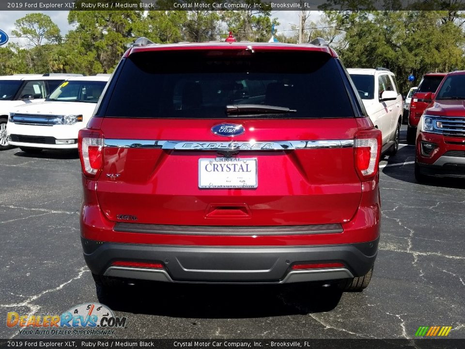 2019 Ford Explorer XLT Ruby Red / Medium Black Photo #4