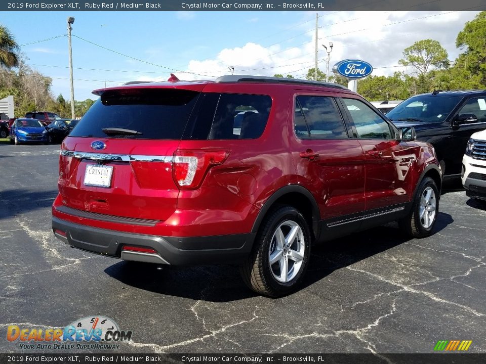 2019 Ford Explorer XLT Ruby Red / Medium Black Photo #5