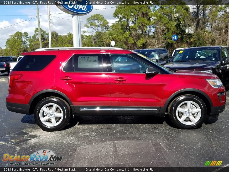 2019 Ford Explorer XLT Ruby Red / Medium Black Photo #6