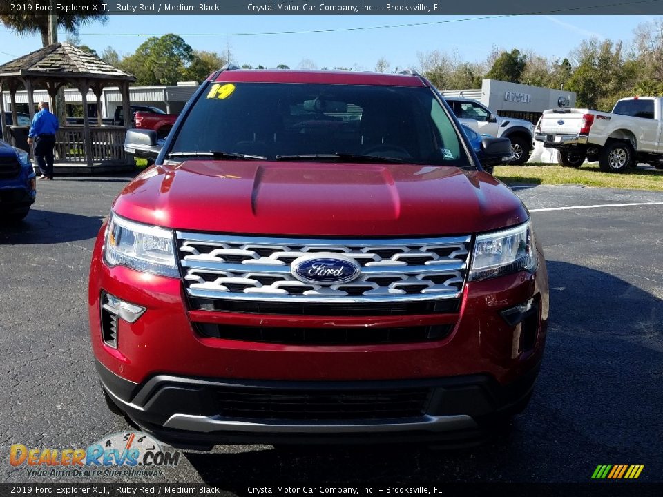 2019 Ford Explorer XLT Ruby Red / Medium Black Photo #8