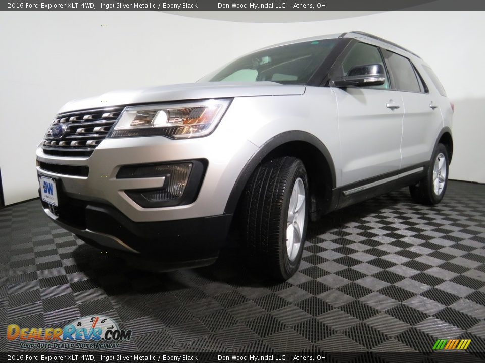 2016 Ford Explorer XLT 4WD Ingot Silver Metallic / Ebony Black Photo #2