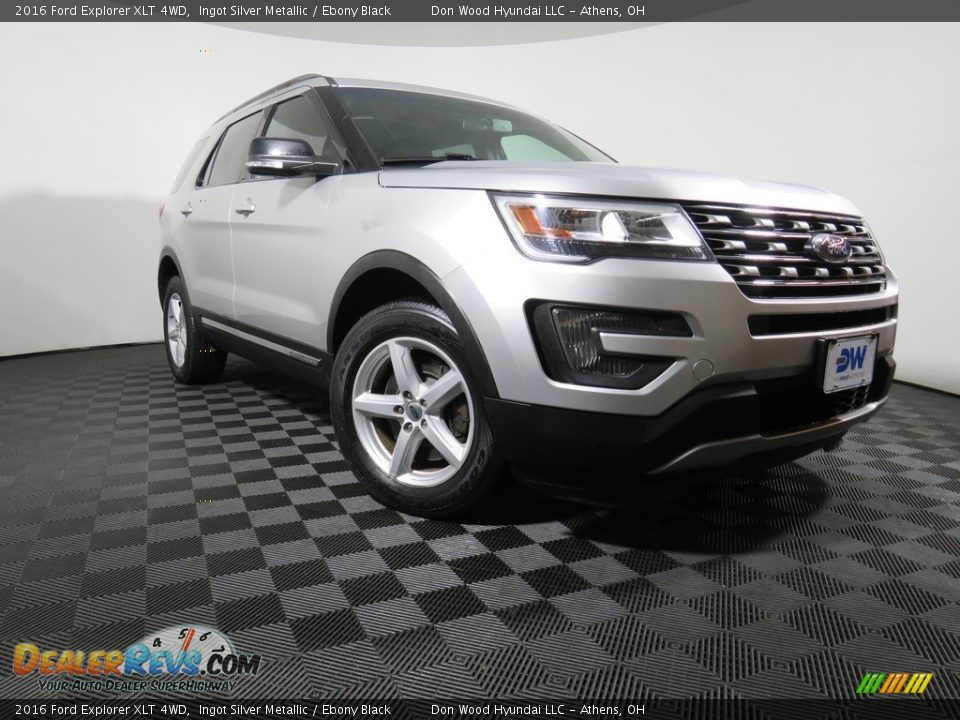 2016 Ford Explorer XLT 4WD Ingot Silver Metallic / Ebony Black Photo #5