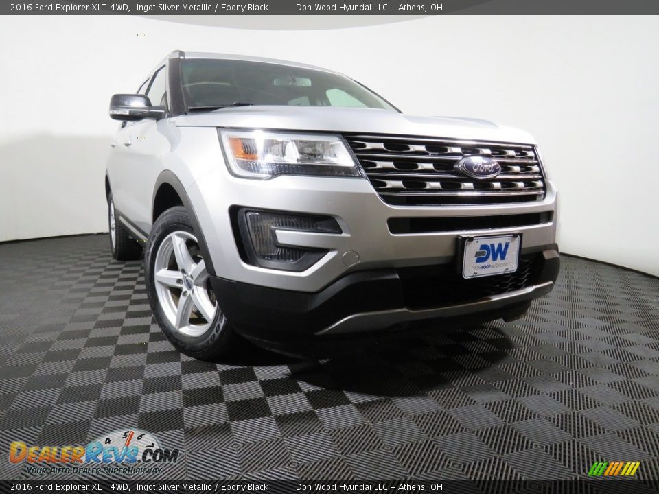2016 Ford Explorer XLT 4WD Ingot Silver Metallic / Ebony Black Photo #6