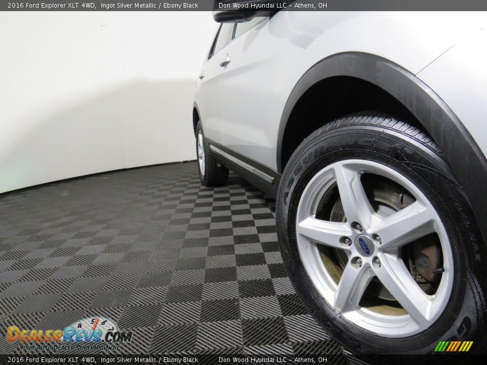 2016 Ford Explorer XLT 4WD Ingot Silver Metallic / Ebony Black Photo #11