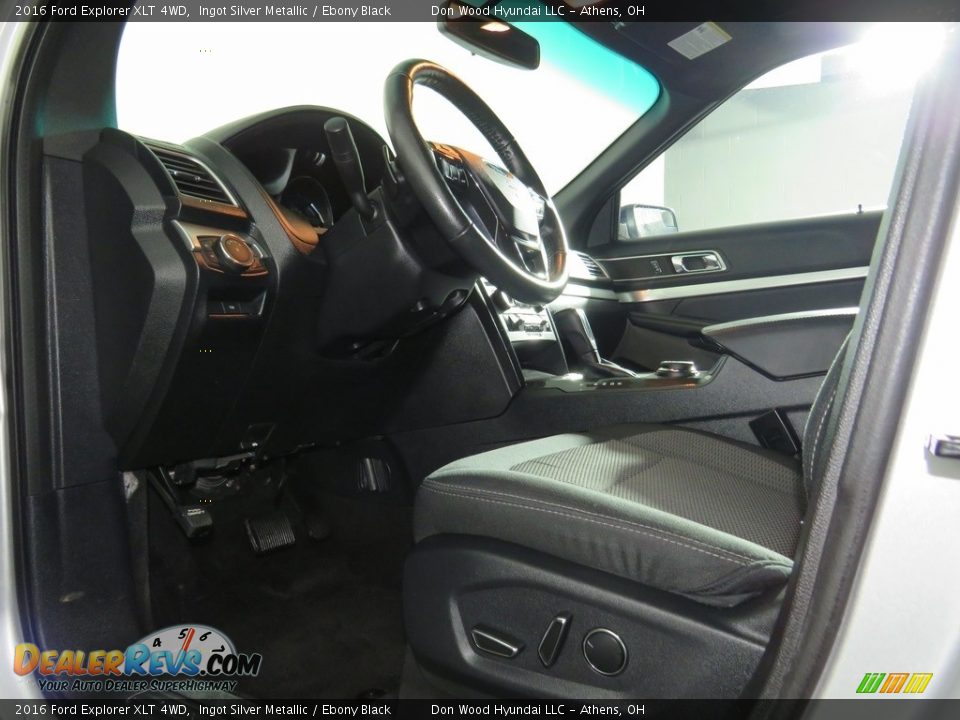 2016 Ford Explorer XLT 4WD Ingot Silver Metallic / Ebony Black Photo #13
