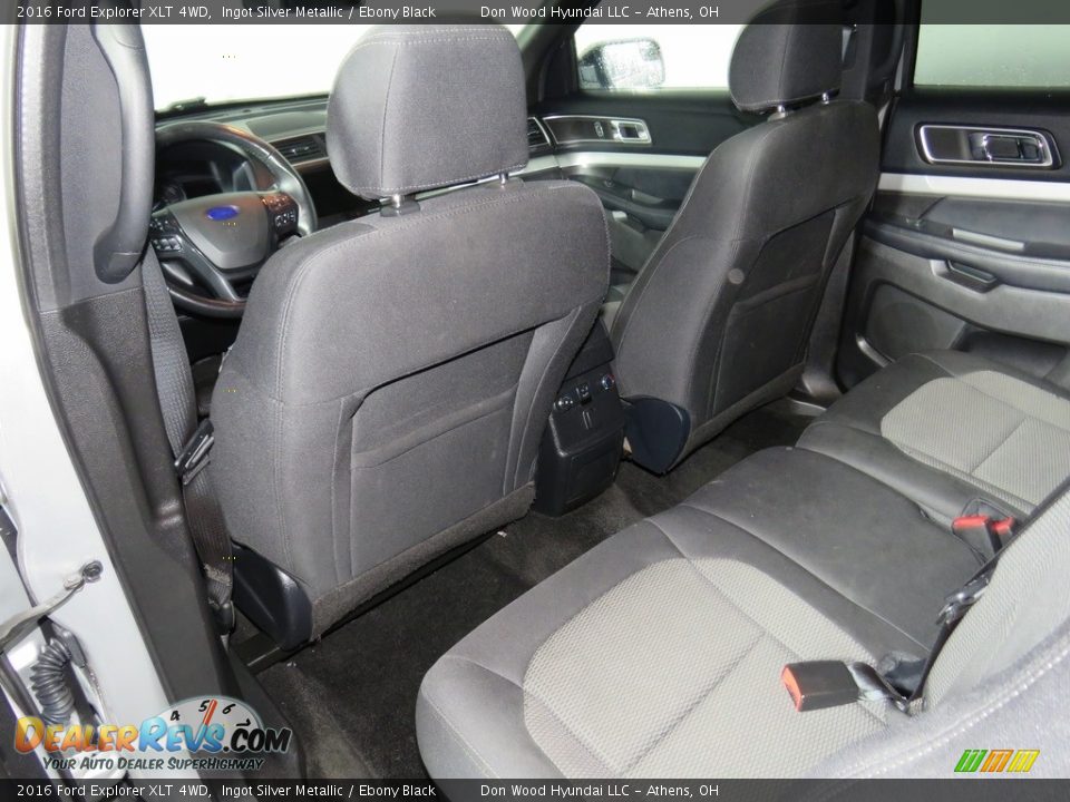 2016 Ford Explorer XLT 4WD Ingot Silver Metallic / Ebony Black Photo #16