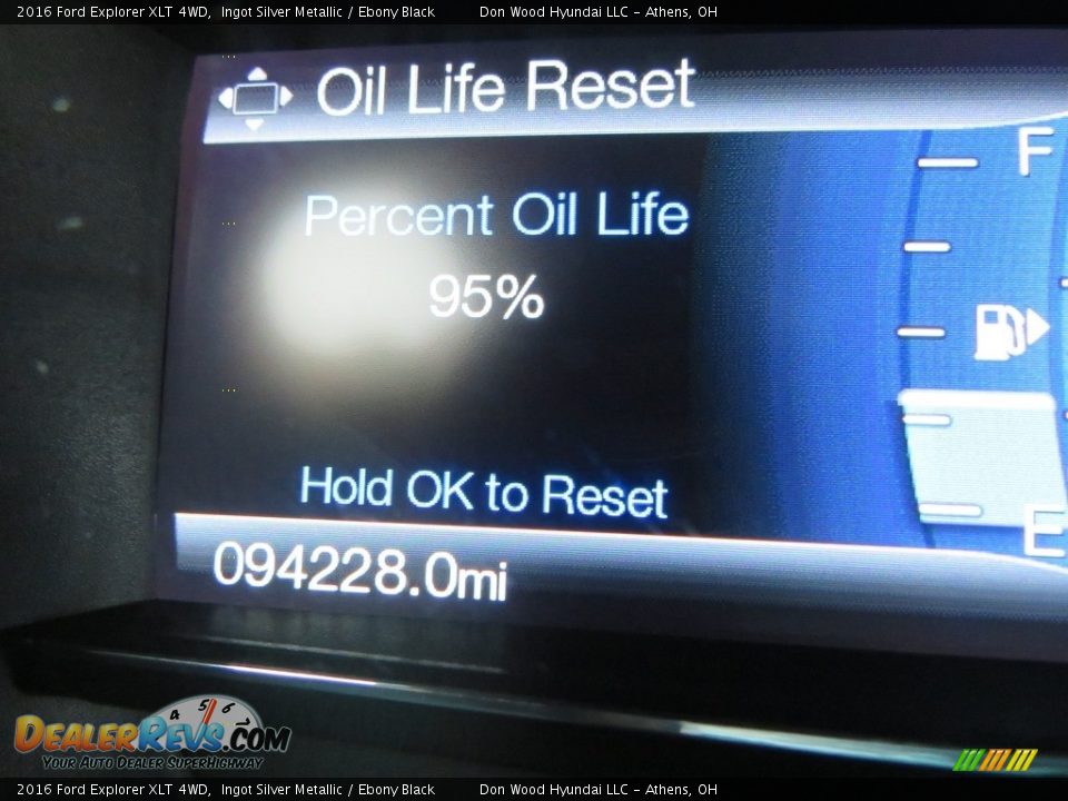 2016 Ford Explorer XLT 4WD Ingot Silver Metallic / Ebony Black Photo #19