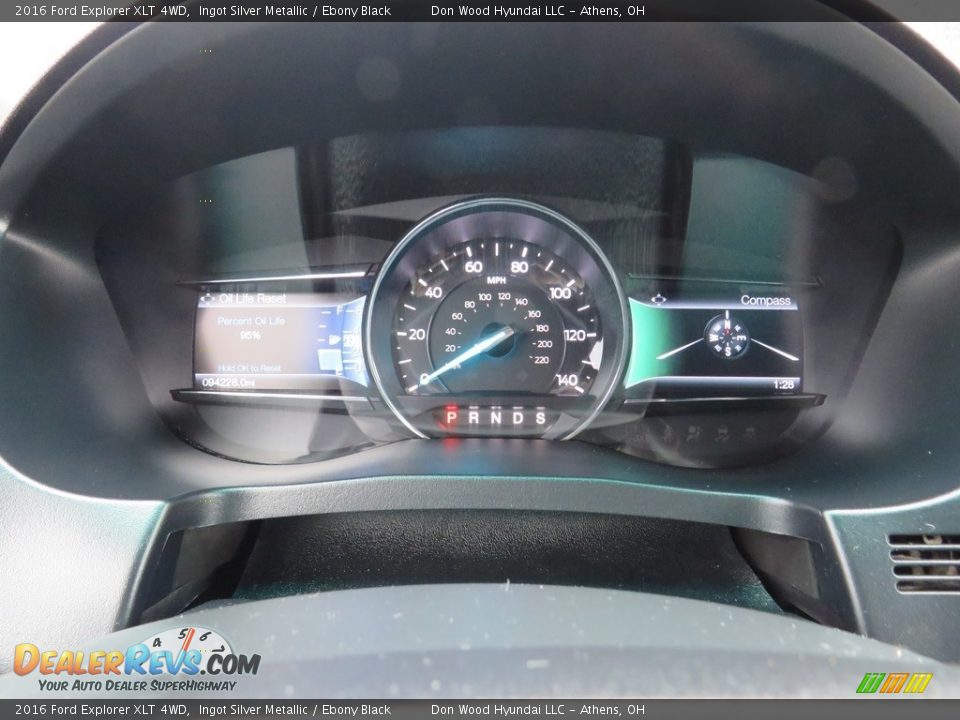 2016 Ford Explorer XLT 4WD Ingot Silver Metallic / Ebony Black Photo #20