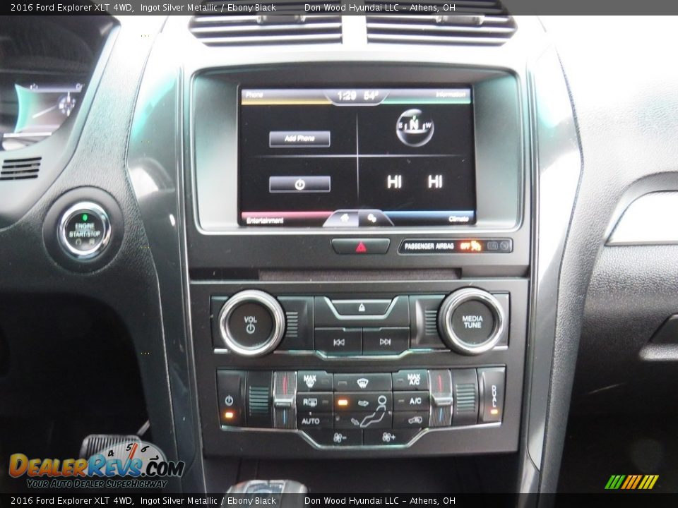 2016 Ford Explorer XLT 4WD Ingot Silver Metallic / Ebony Black Photo #21