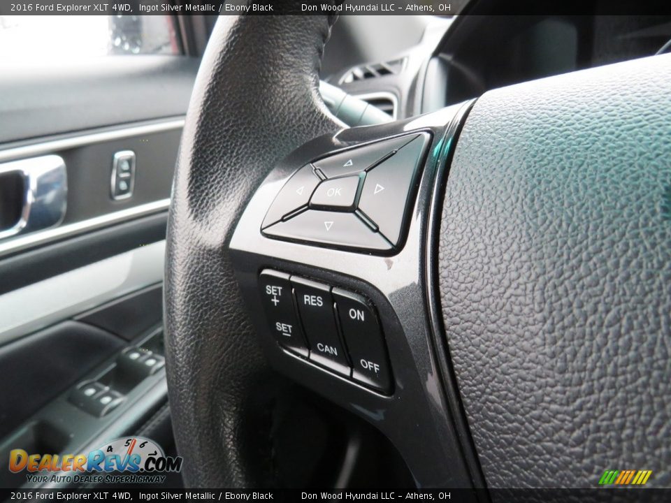 2016 Ford Explorer XLT 4WD Ingot Silver Metallic / Ebony Black Photo #23