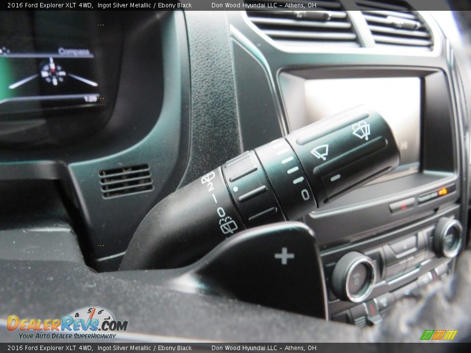 2016 Ford Explorer XLT 4WD Ingot Silver Metallic / Ebony Black Photo #25