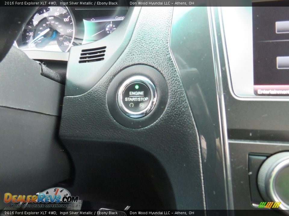 2016 Ford Explorer XLT 4WD Ingot Silver Metallic / Ebony Black Photo #26
