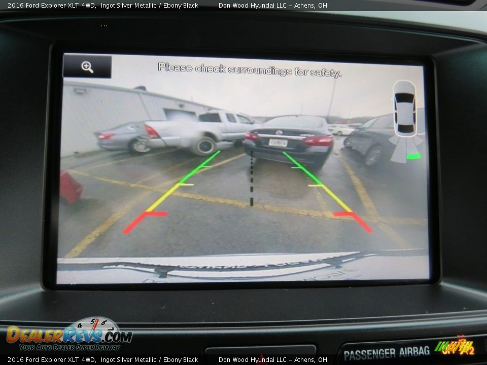 2016 Ford Explorer XLT 4WD Ingot Silver Metallic / Ebony Black Photo #27