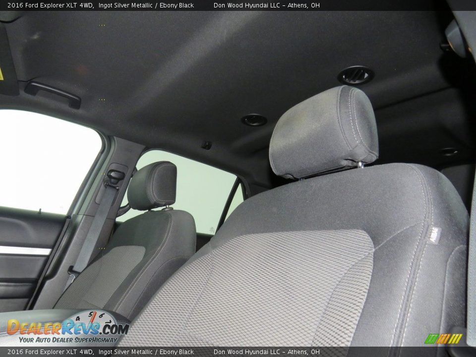 2016 Ford Explorer XLT 4WD Ingot Silver Metallic / Ebony Black Photo #28