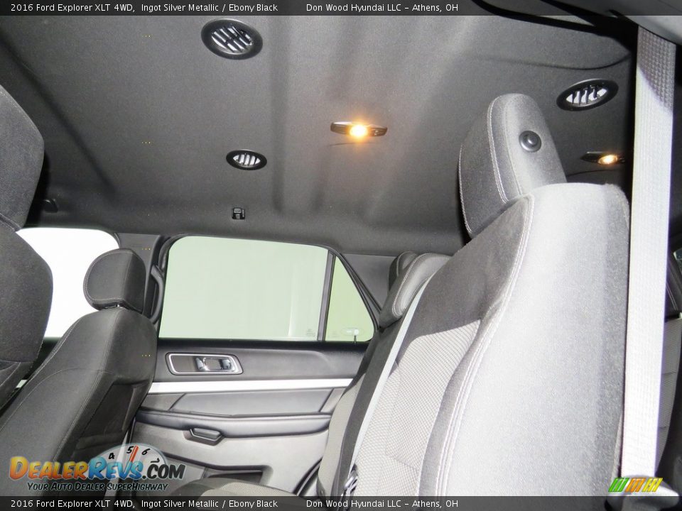 2016 Ford Explorer XLT 4WD Ingot Silver Metallic / Ebony Black Photo #29