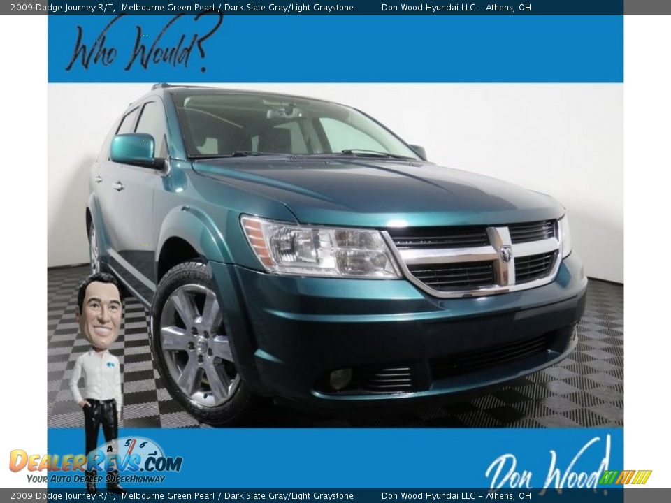 2009 Dodge Journey R/T Melbourne Green Pearl / Dark Slate Gray/Light Graystone Photo #1